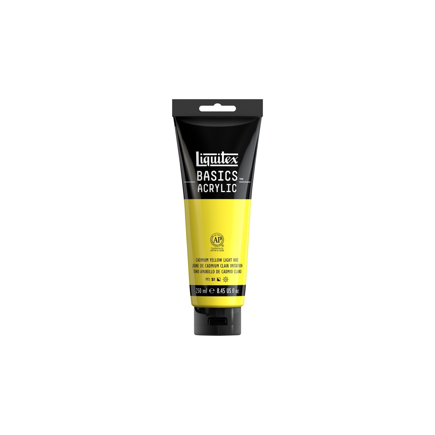 Liquitex BASICS Acrylic Paint, 250 mL, Tube, Cadmium Yellow Light Hue