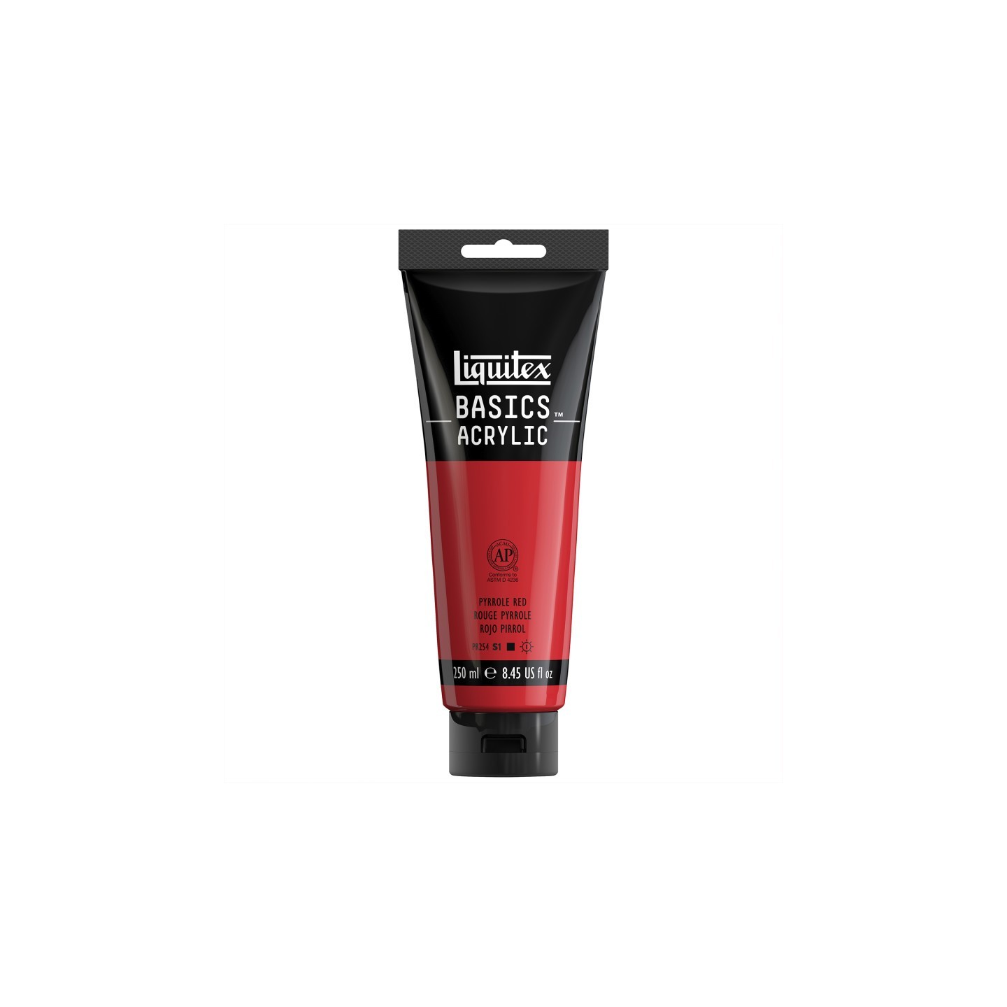 Liquitex BASICS Acrylic Paint, 250 mL, Tube, Pyrrole Red