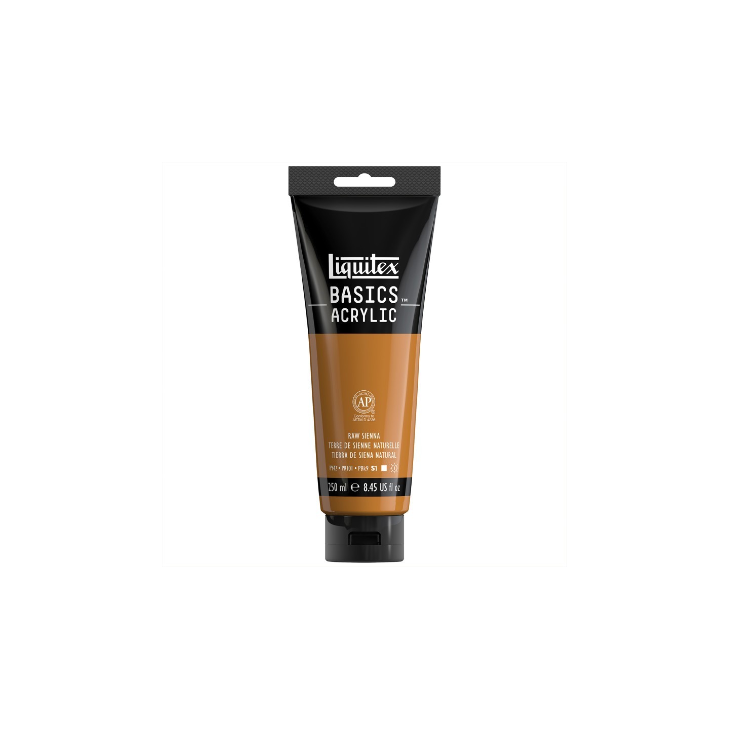 Liquitex BASICS Acrylic Paint, 250 mL, Tube, Raw Sienna