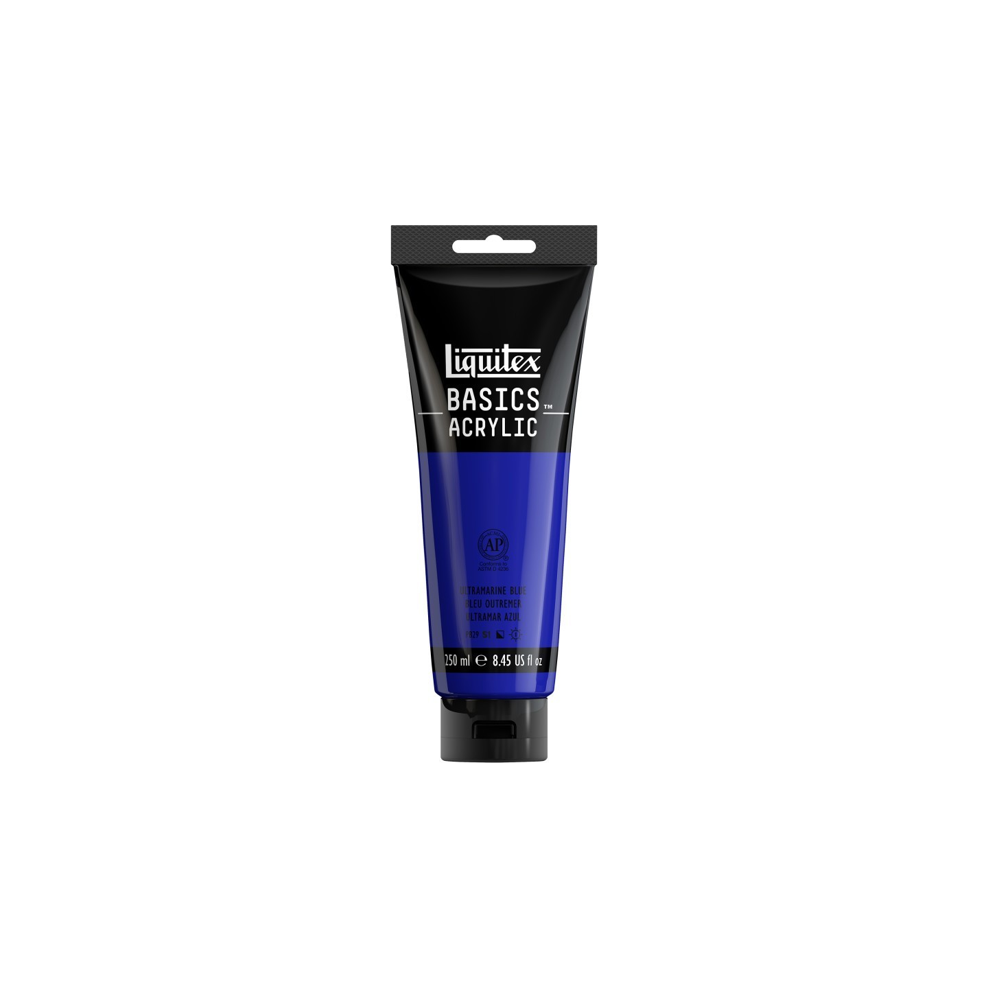 Liquitex BASICS Acrylic Paint, 250 mL, Tube, Ultramarine Blue