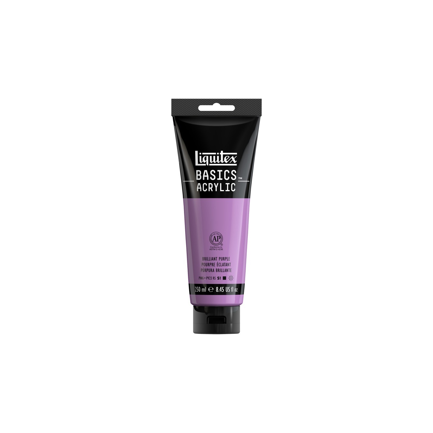 Liquitex BASICS Acrylic Paint, 250 mL, Tube, Brilliant Purple