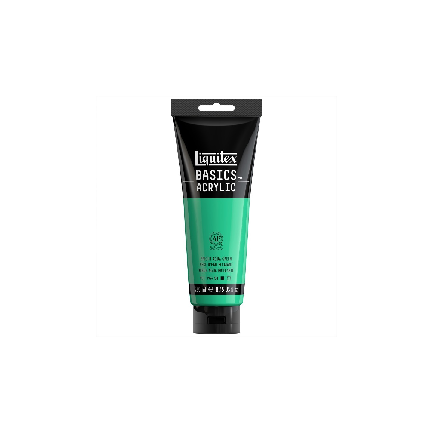 Liquitex BASICS Acrylic Paint, 250 mL, Tube, Bright Aqua Green