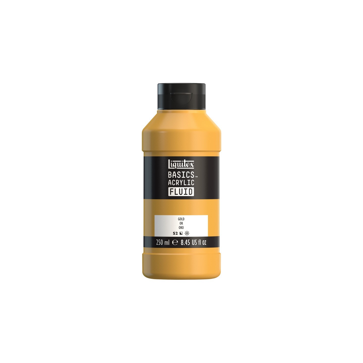 Liquitex BASICS Acrylic Fluid, 250 mL, Bottle, Gold