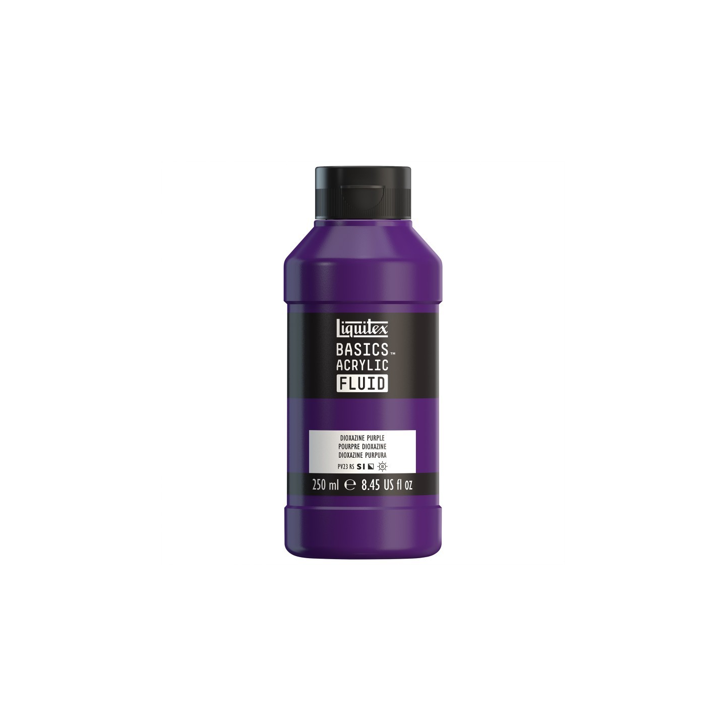 Liquitex BASICS Acrylic Fluid, 250 mL, Bottle, Dioxazine Purple