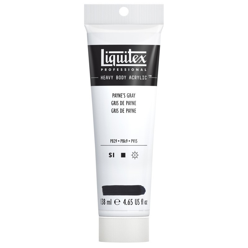 Liquitex Professional Heavy Body Acrylic Paint, 138 mL Tube, Payne's Gray