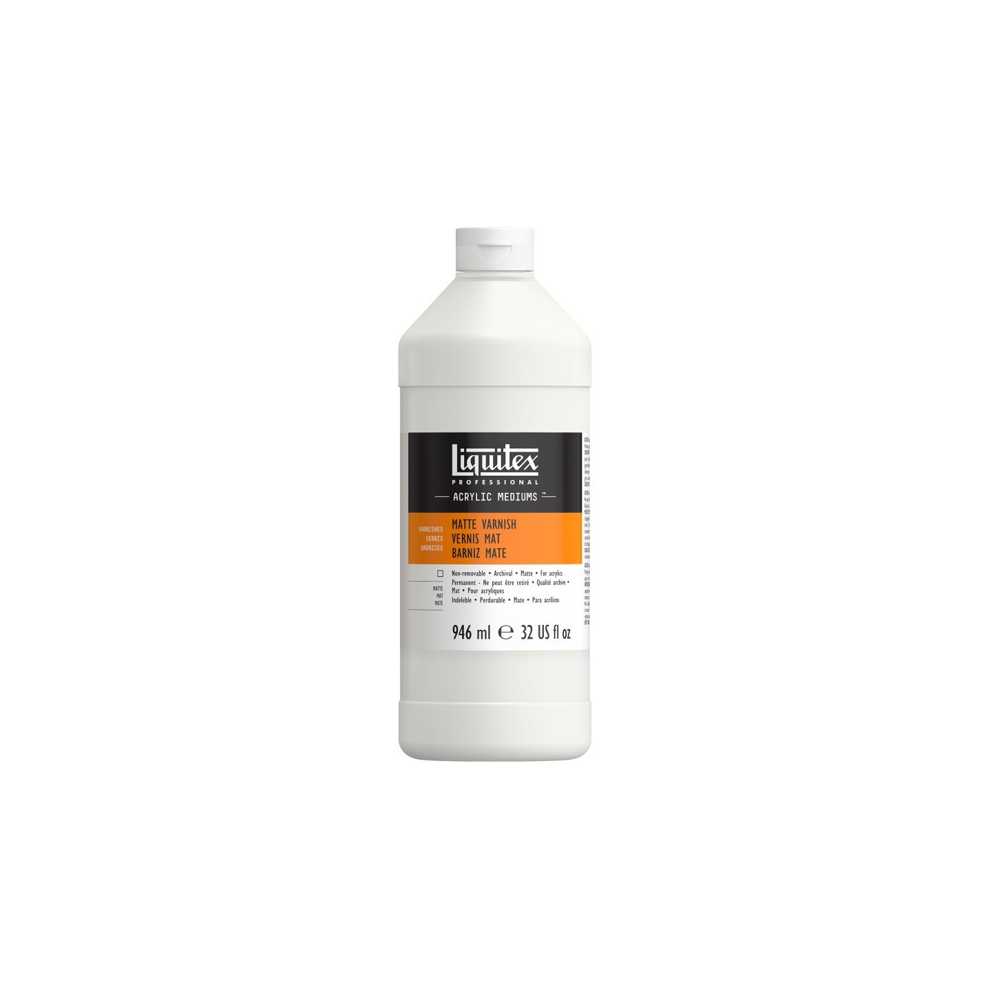 Liquitex Professional Acrylic Matte Varnish, Clear, 32 oz (946 mL)