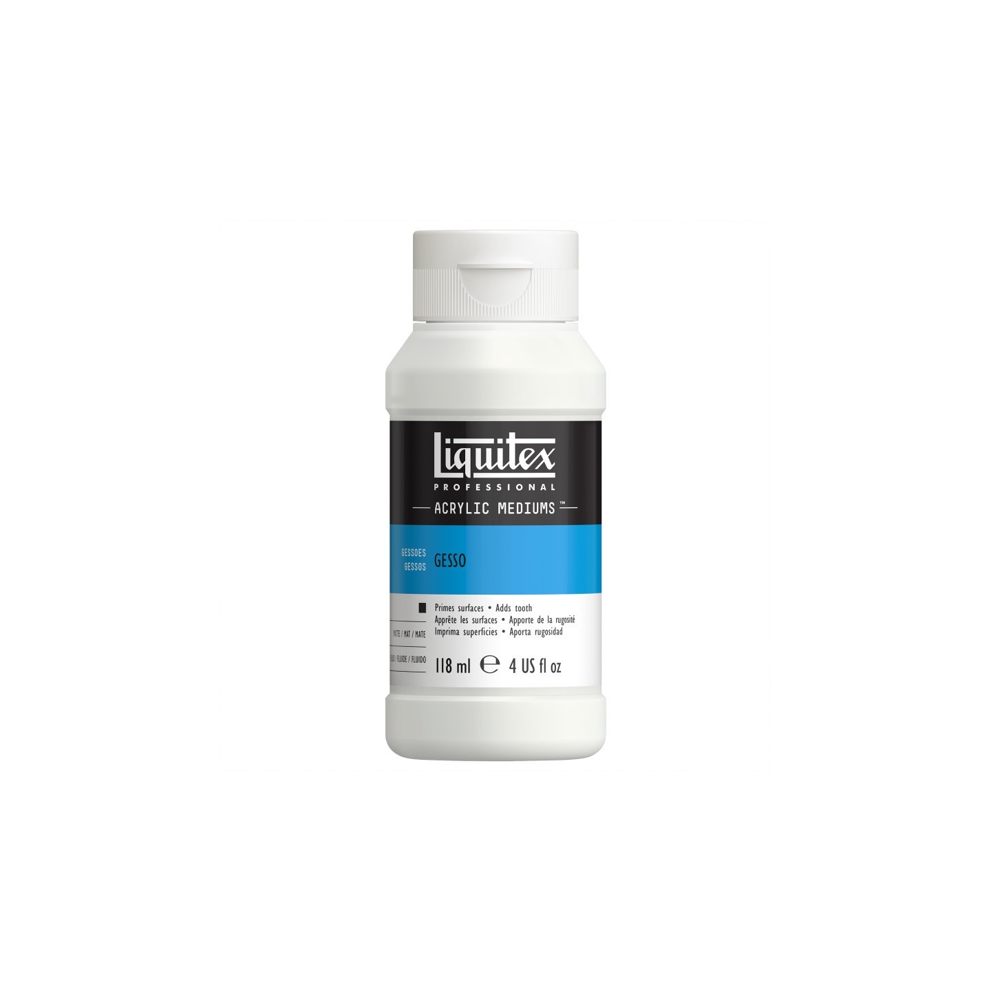 Liquitex Professional Acrylic Gesso, White, 4 oz (118 mL)