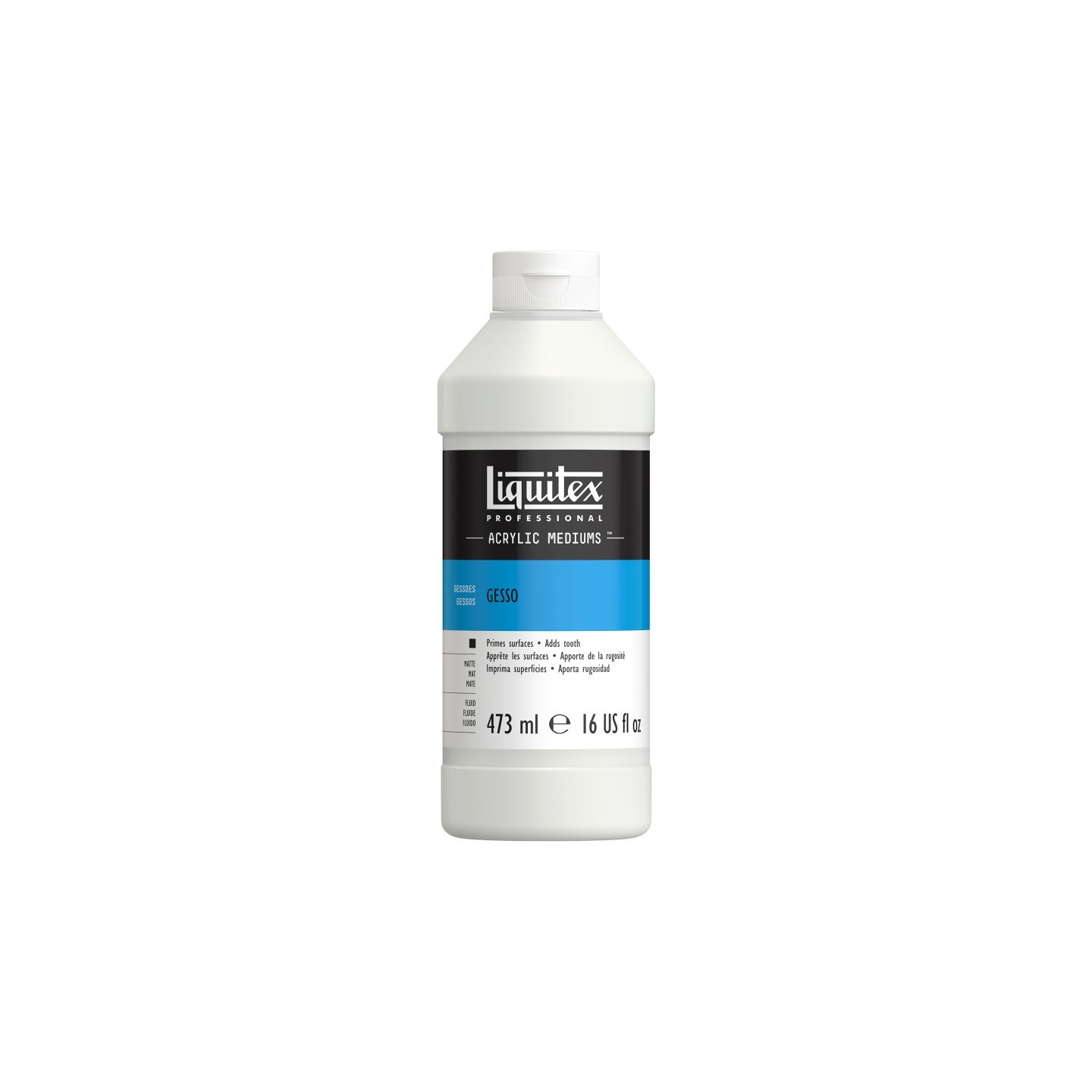 Liquitex Professional Acrylic Gesso, White, 16 oz (473 mL)