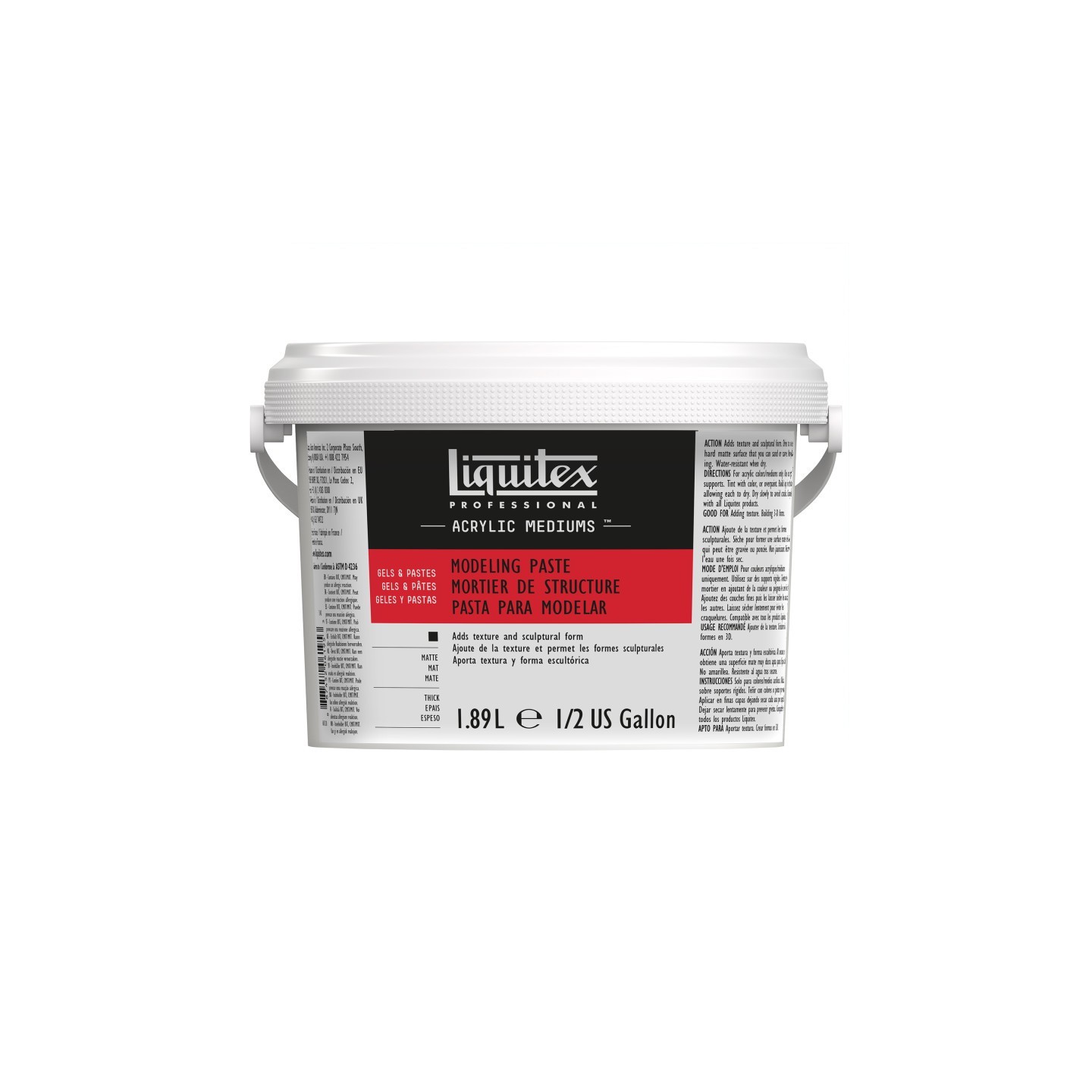 Liquitex Professional Acrylic Modeling Paste, 64 oz (1.89 L)