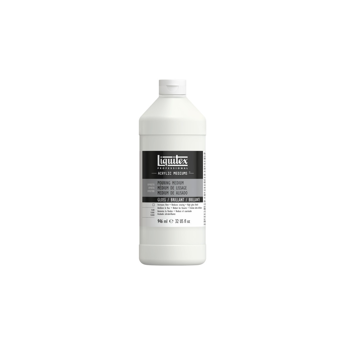 Liquitex Professional Acrylic Pouring Medium, Gloss, 32 oz (946 mL)