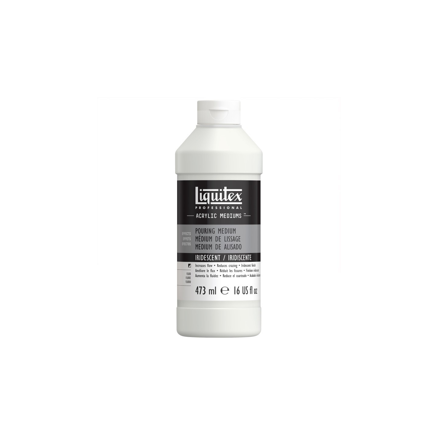 Liquitex Professional Acrylic Pouring Medium, Iridescent, 16 oz (473 mL)