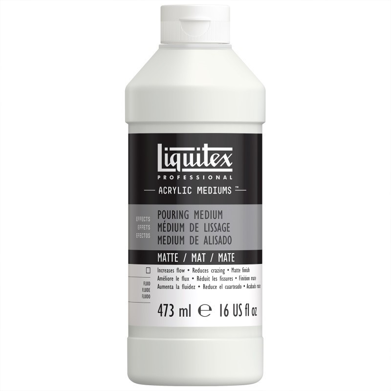 Liquitex Professional Acrylic Pouring Medium, Matte, 16 oz (473 mL)