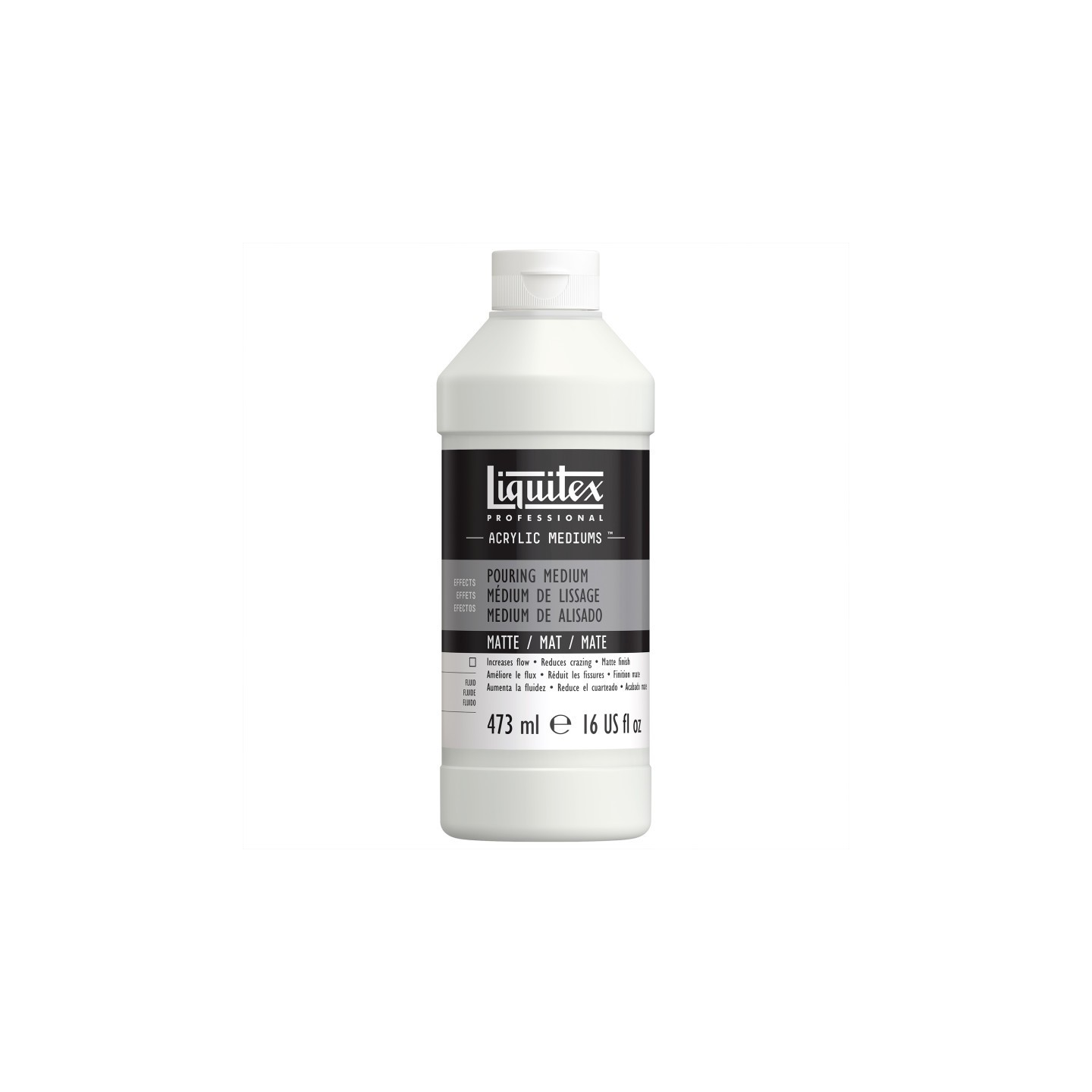 Liquitex Professional Acrylic Pouring Medium, Matte, 16 oz (473 mL)