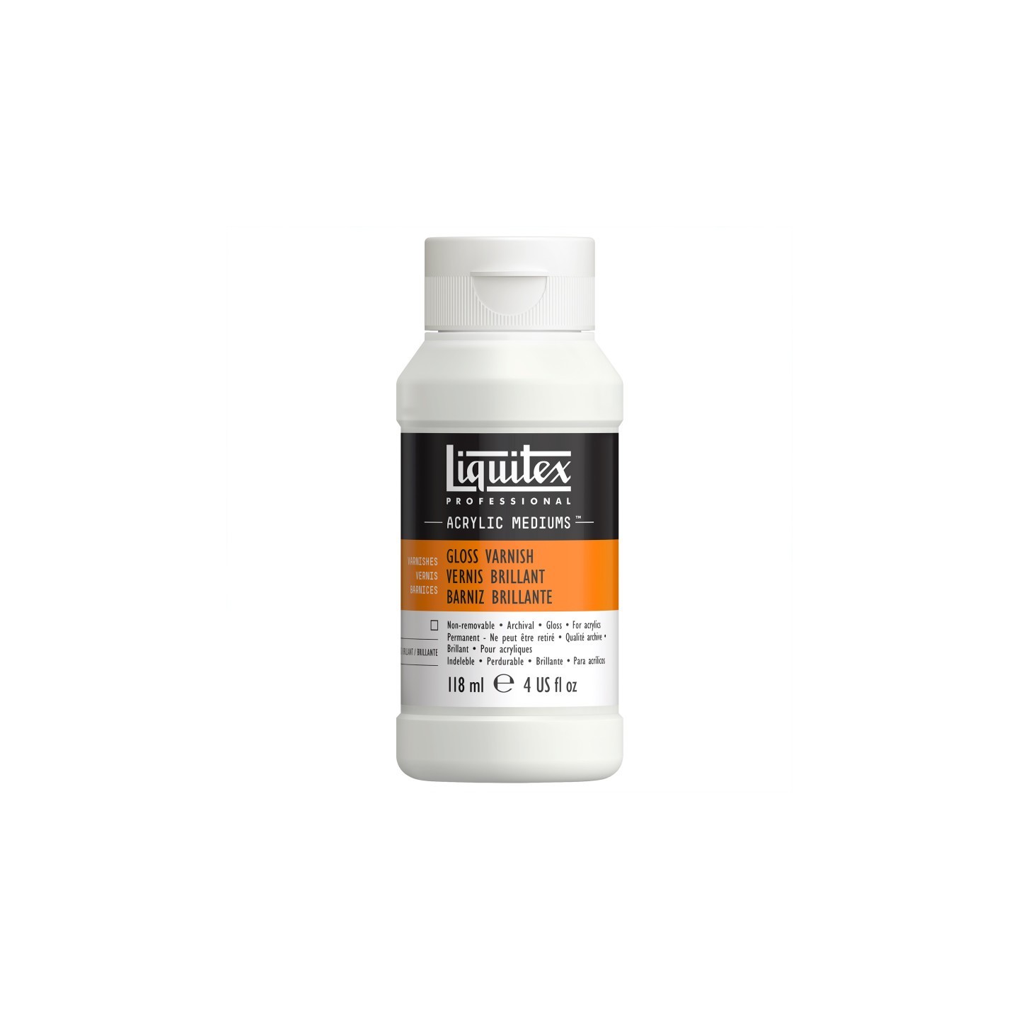 Liquitex Professional Acrylic Gloss Varnish, Clear, 4 oz (118 mL)