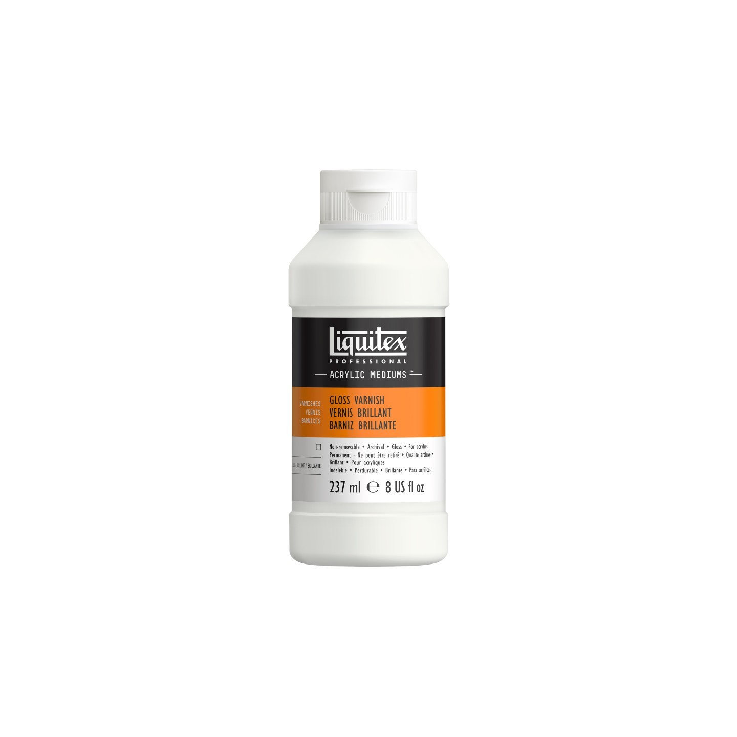 Liquitex Professional Acrylic Gloss Varnish, Clear, 8 oz (237 mL)