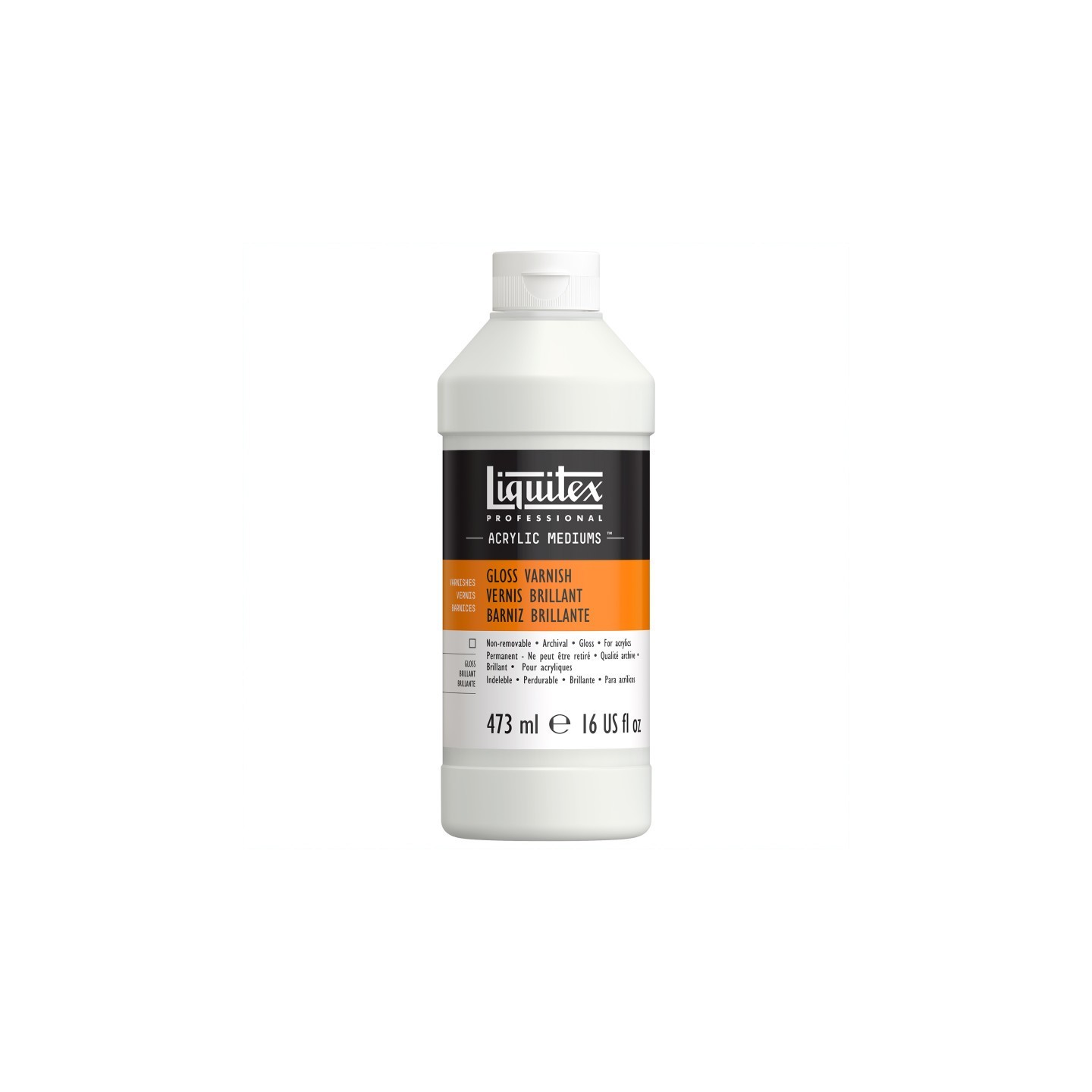 Liquitex Professional Acrylic Gloss Varnish, Clear, 16 oz (473 mL)