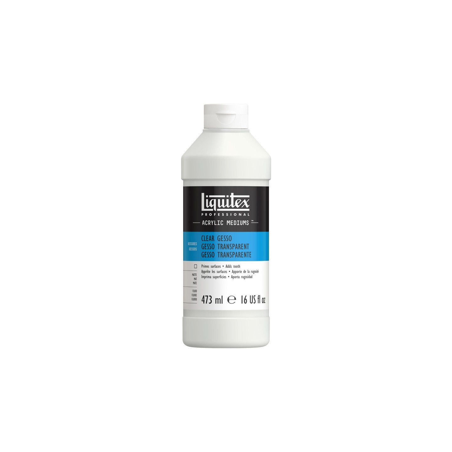 Liquitex Professional Acrylic Gesso, Clear, 16 oz (473 mL)