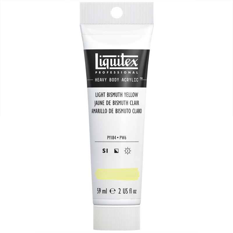 Liquitex Professional Heavy Body Acrylic Paint, 59 mL Tube, Light Bismuth Yellow
