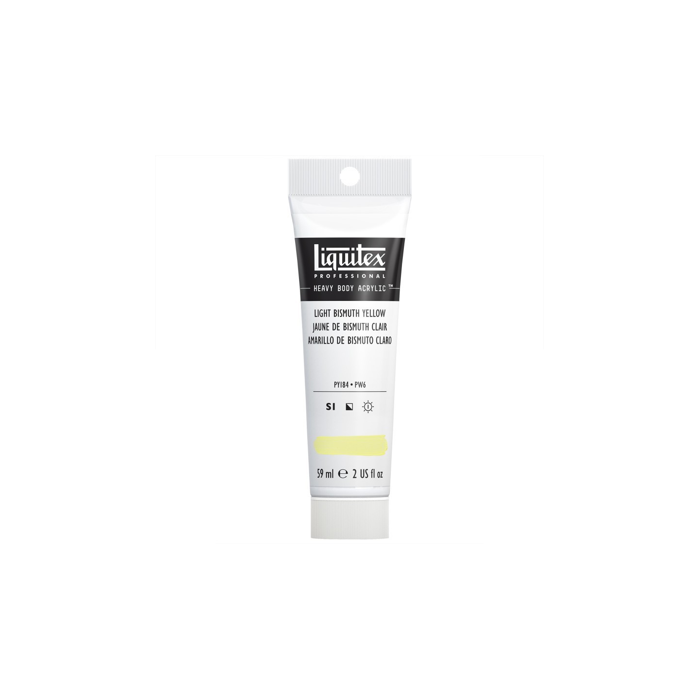 Liquitex Professional Heavy Body Acrylic Paint, 59 mL Tube, Light Bismuth Yellow