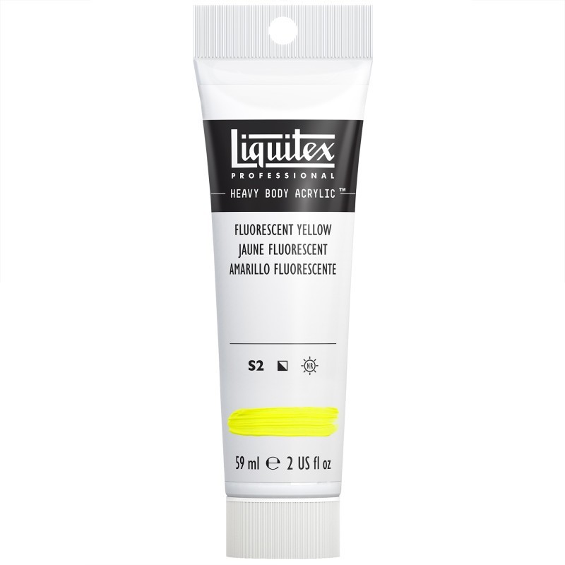 Liquitex Professional Heavy Body Acrylic Paint, 59 mL Tube, Fluorescent Yellow