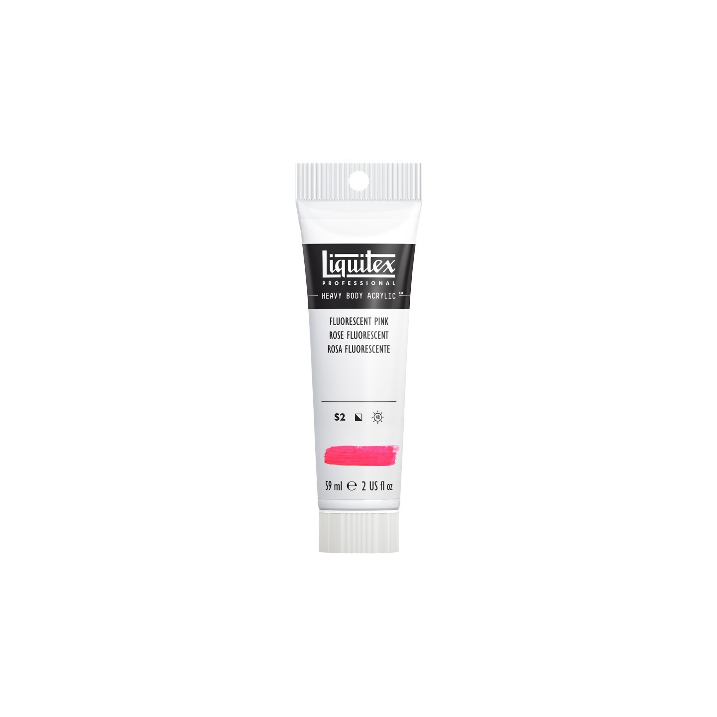 Liquitex Professional Heavy Body Acrylic Paint, 59 mL Tube, Fluorescent Pink