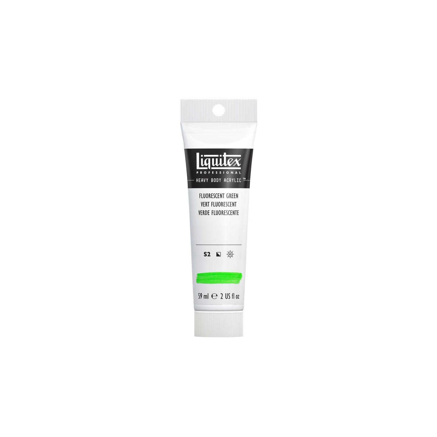 Liquitex Professional Heavy Body Acrylic Paint, 59 mL Tube, Fluorescent Green