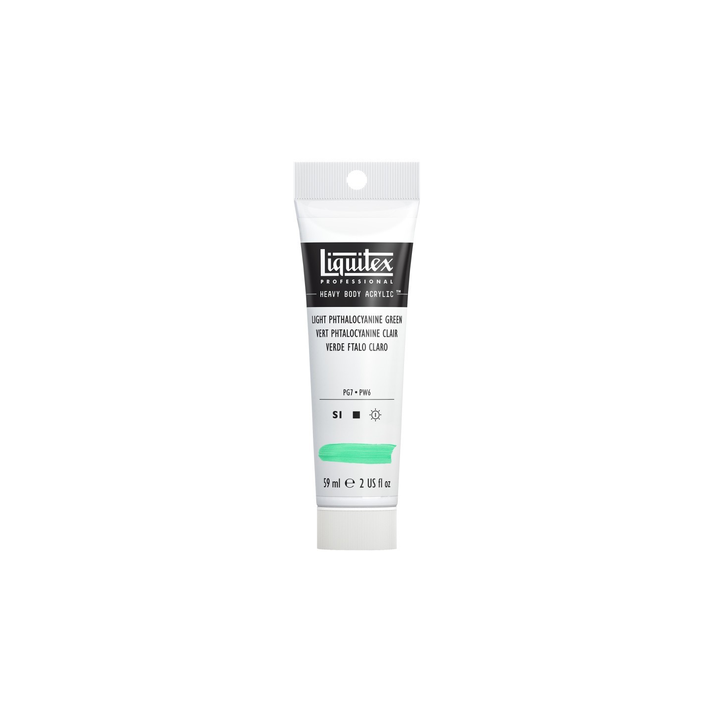 Liquitex Professional Heavy Body Acrylic Paint, 59 mL Tube, Light Phthalocyanine Green