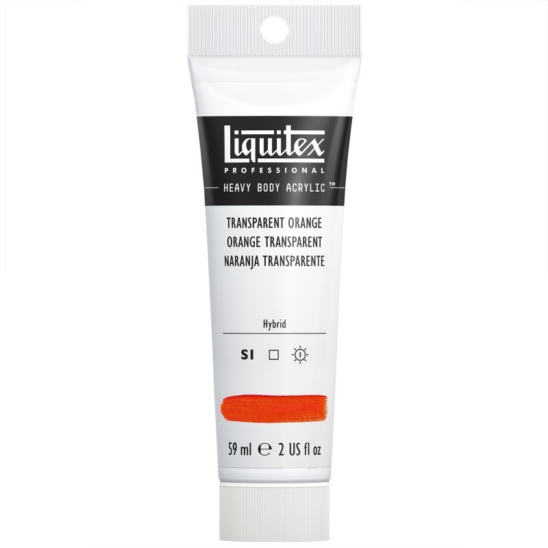 Liquitex Professional Heavy Body Acrylic Paint, 59 mL Tube, Transparent Orange