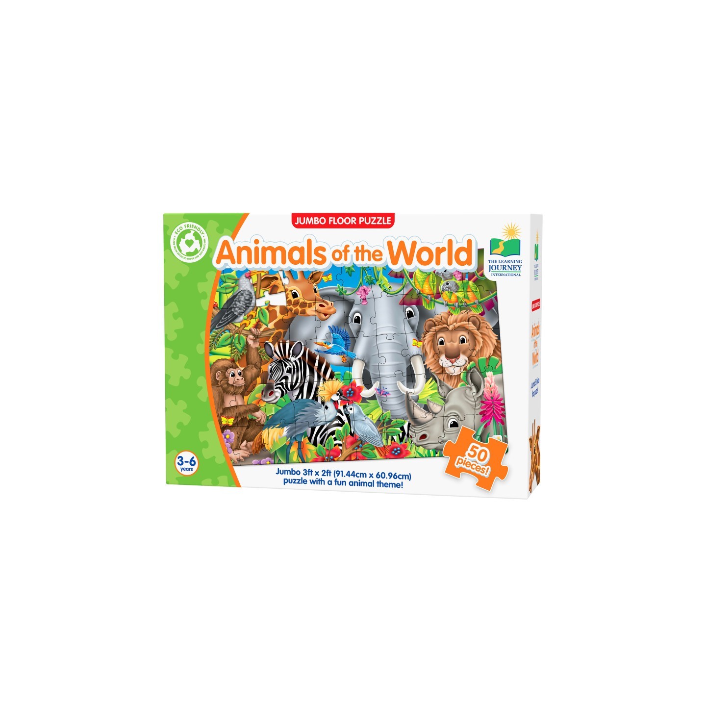 The Learning Journey International Jumbo Floor Puzzles - Animals of the World