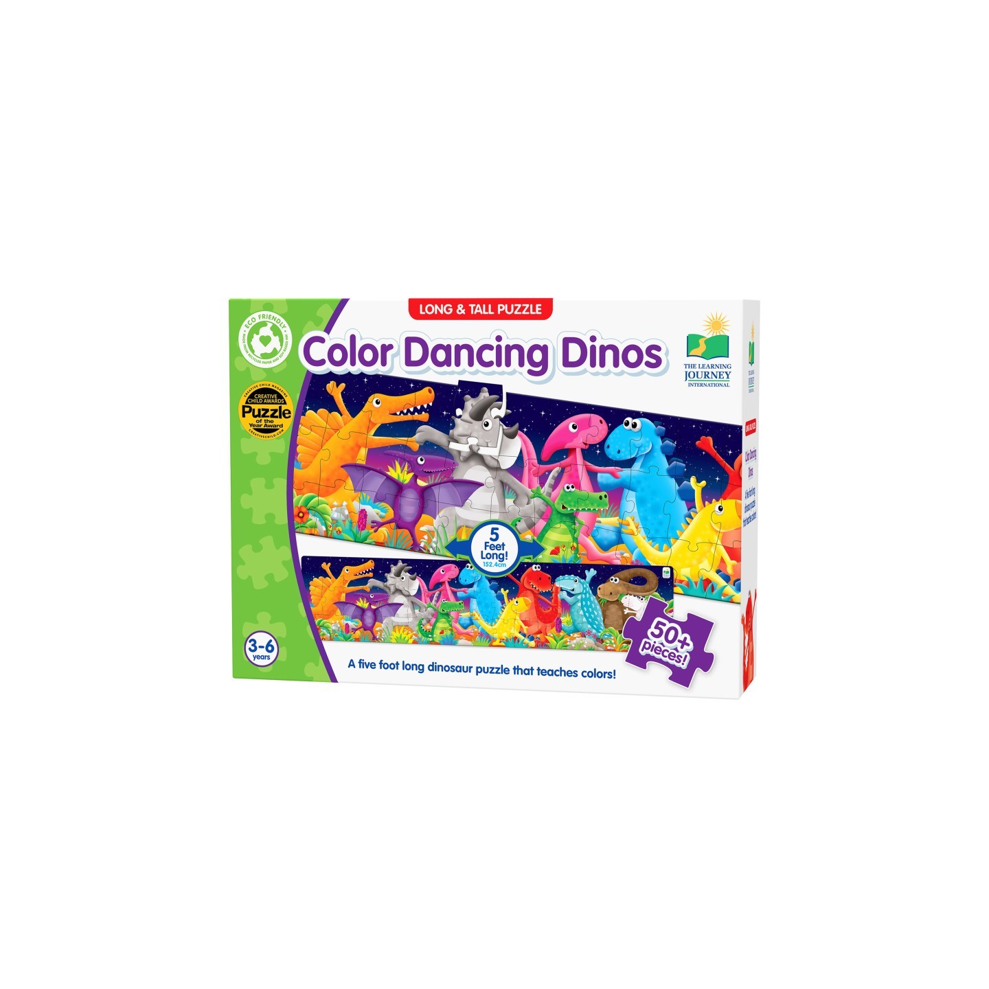 The Learning Journey International Long & Tall Puzzles - Color Dancing Dinos