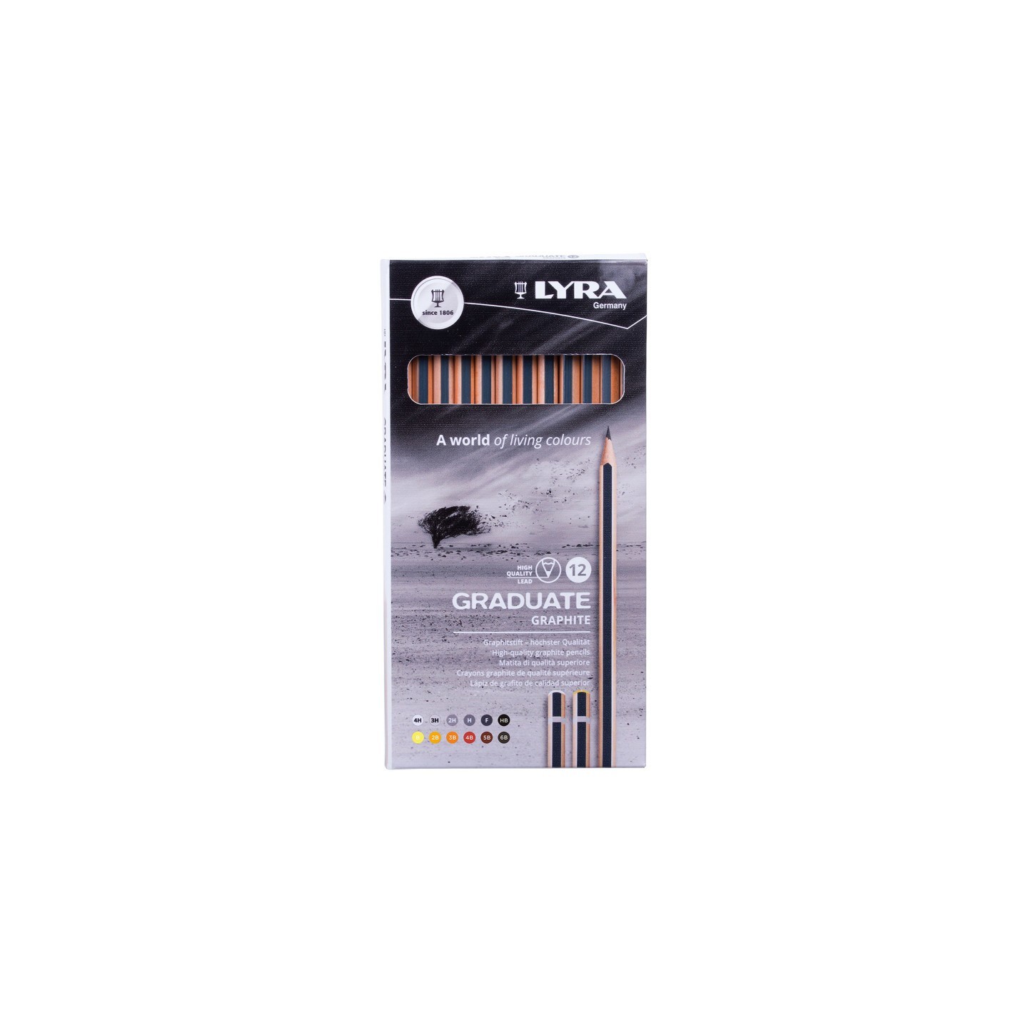Lyra® Graduate Graphite Pencil Set, Assorted Colors, 12 Pieces