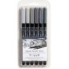 Lyra® Aqua Brush Duo Dual Tip Marker Set, Gray Assorted Colors, 6 Pieces