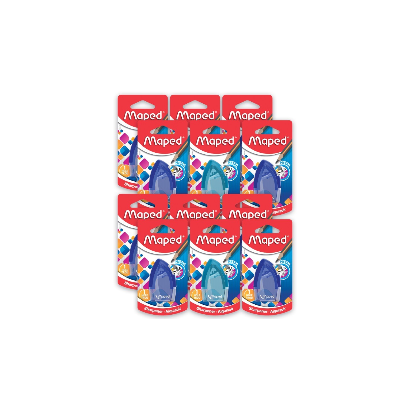 Maped® Tonic 1 Hole Sharpener, Pack of 12