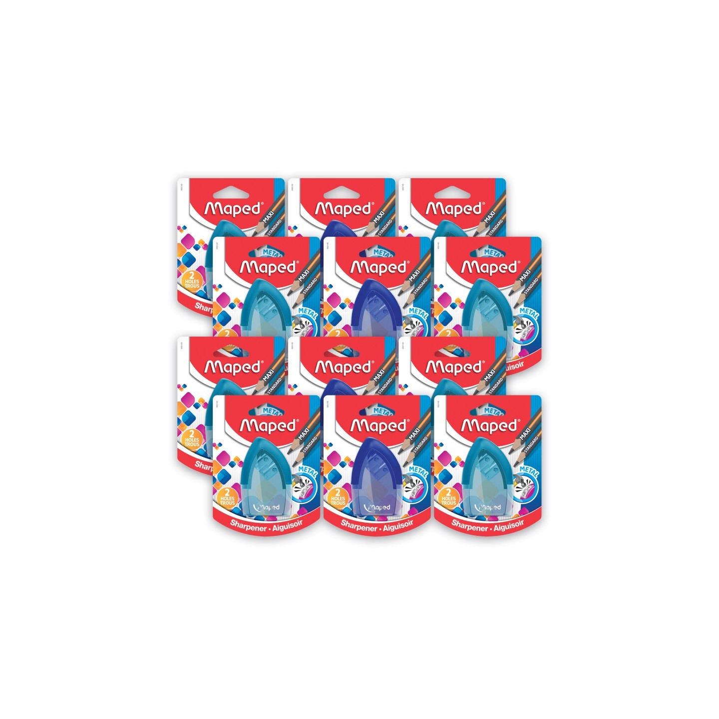 Maped® Tonic 2 Hole Sharpener, Pack of 12