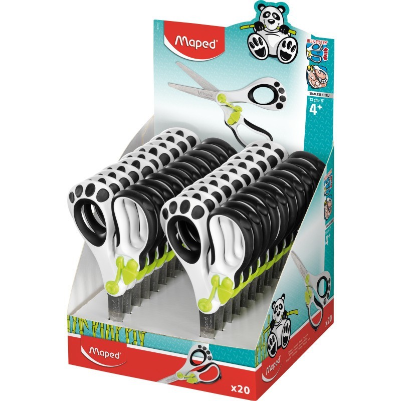 Maped® Koopy Spring-Assisted Educational Scissors, 5" Display of 20