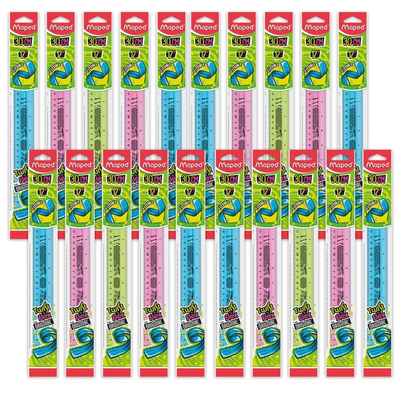 Maped® Twist'n Flex Ruler, 12" / 30cm, Pack of 20