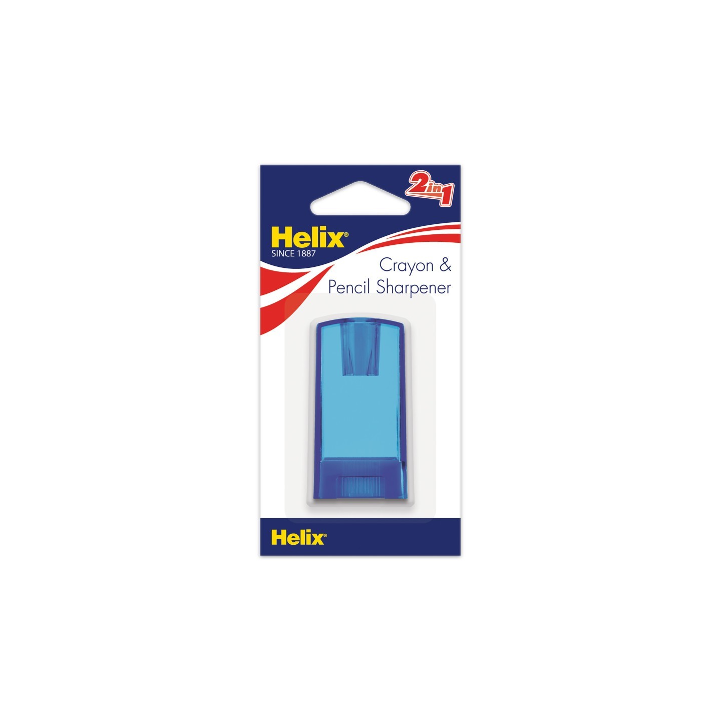 Helix® Crayon & Pencil 2-Hole Canister Sharpener