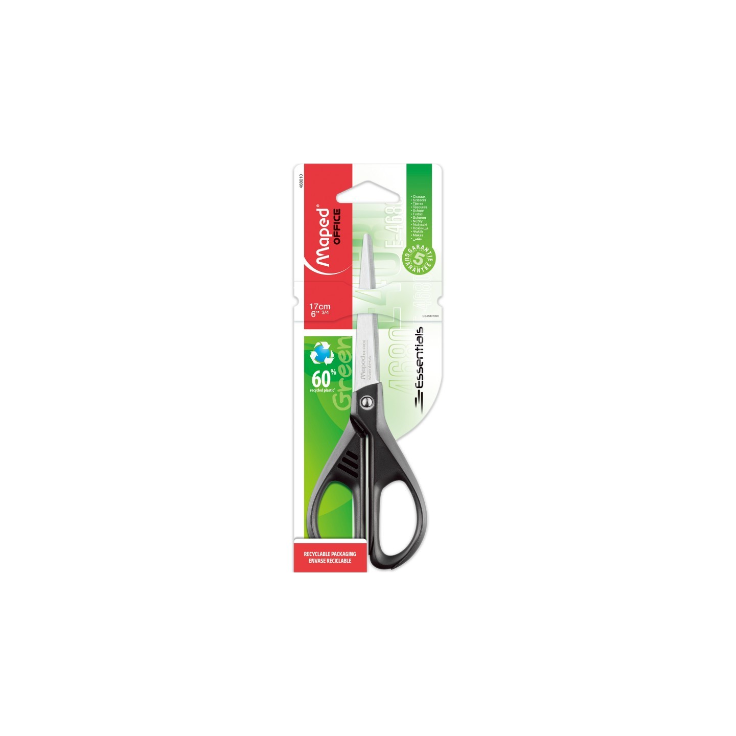 Maped® Essentials Eco-Friendly Multipurpose Scissors 6.75"