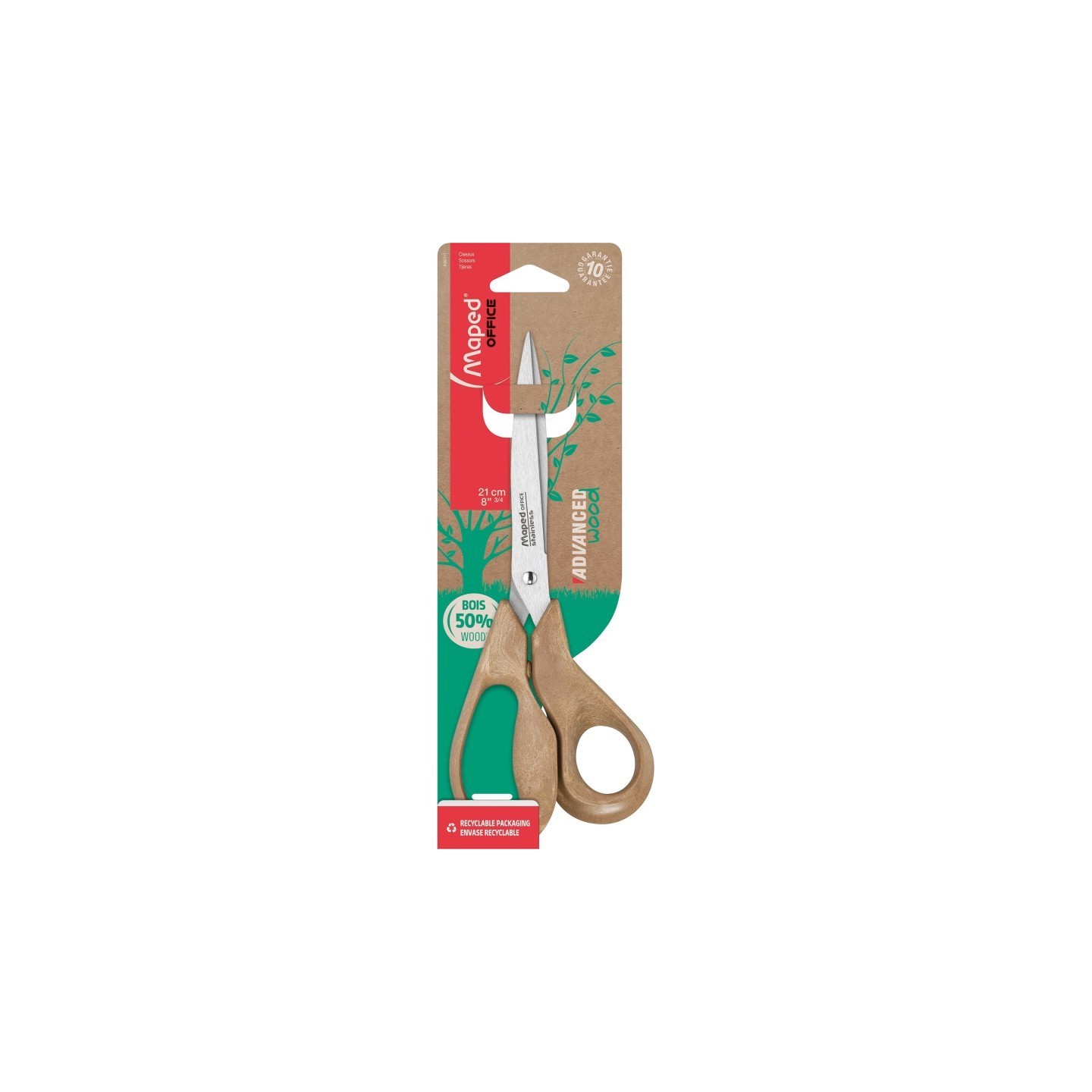 Maped® Advanced Eco-Friendly Multipurpose 8-1/4" Scissors