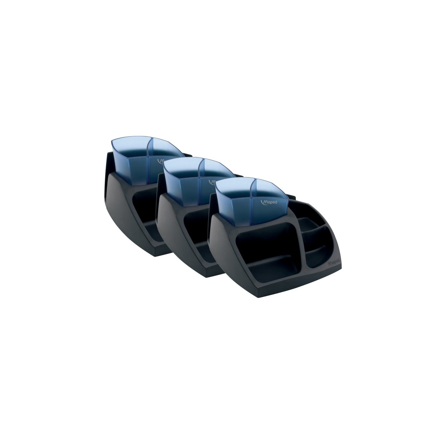 Maped® Compact Desk Organizer, Pack of 3