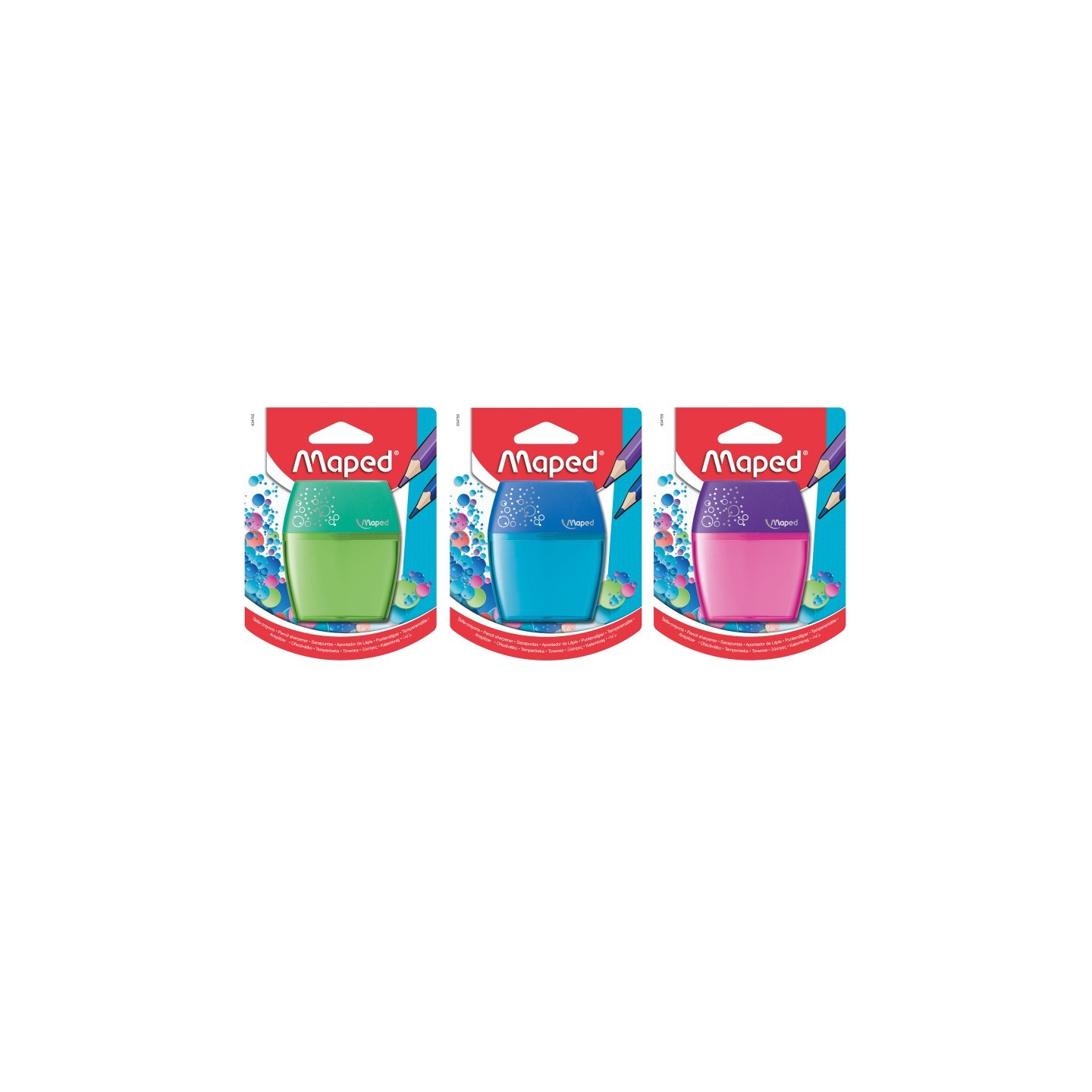 Maped® Shaker Pencil Sharpener, 2-Hole
