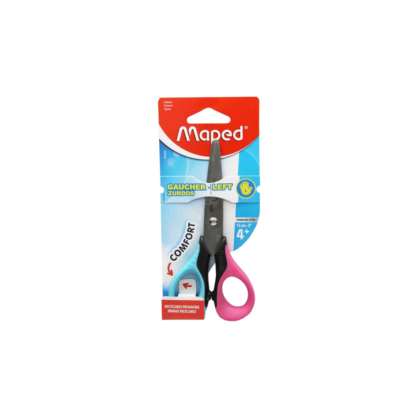 Maped® Sensoft Left-Handed 5" Scissors with Flexible Handles