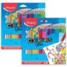 Maped® Color'Peps Triangular Colored Pencils, Assorted Colors, 48 Per Pack, 2 Packs