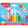 Maped® Color'Peps My First Jumbo Triangular Wax Crayons, Pack of 12