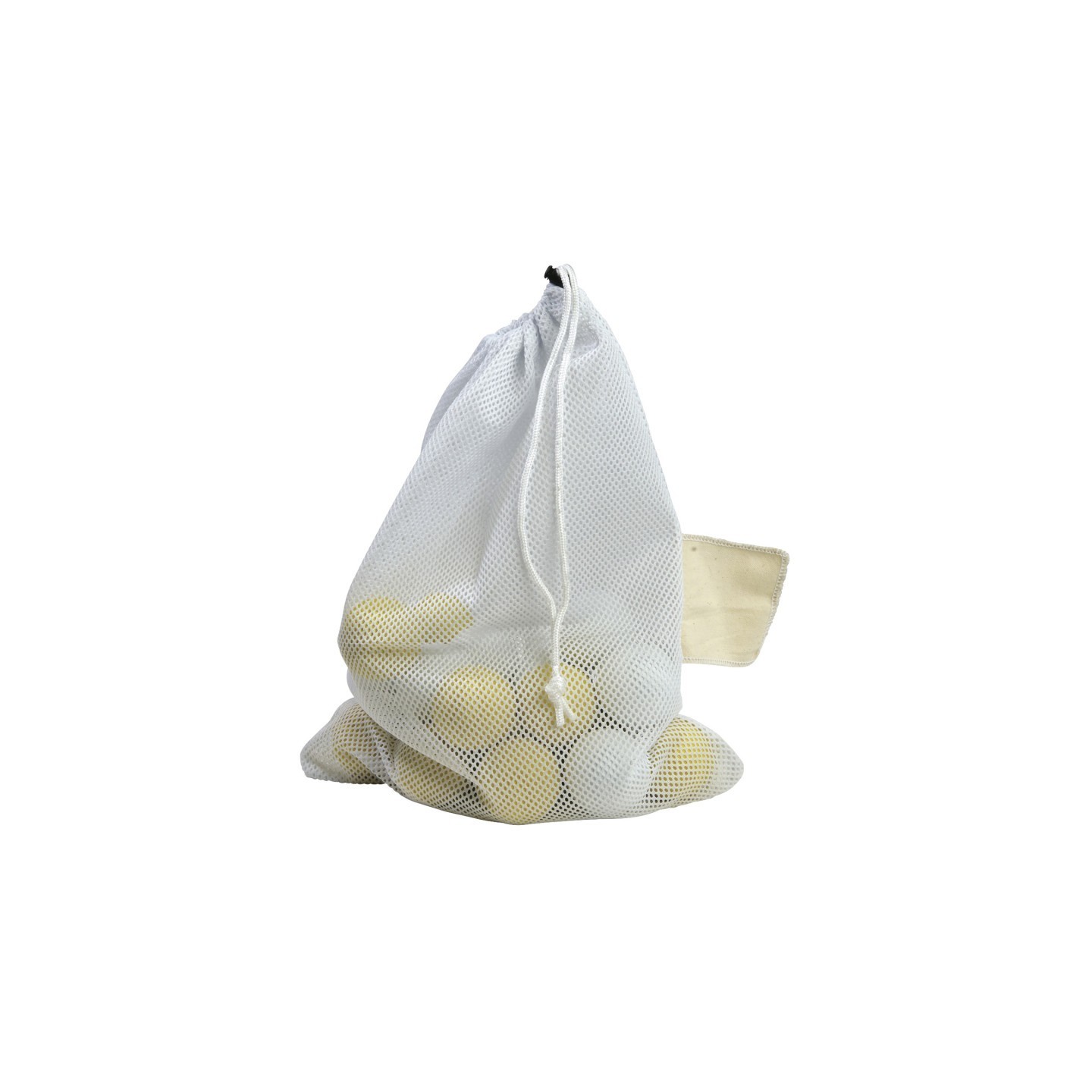Martin Sports Mesh Equipment Bag with Drawstring Closure, 15" x 20", White