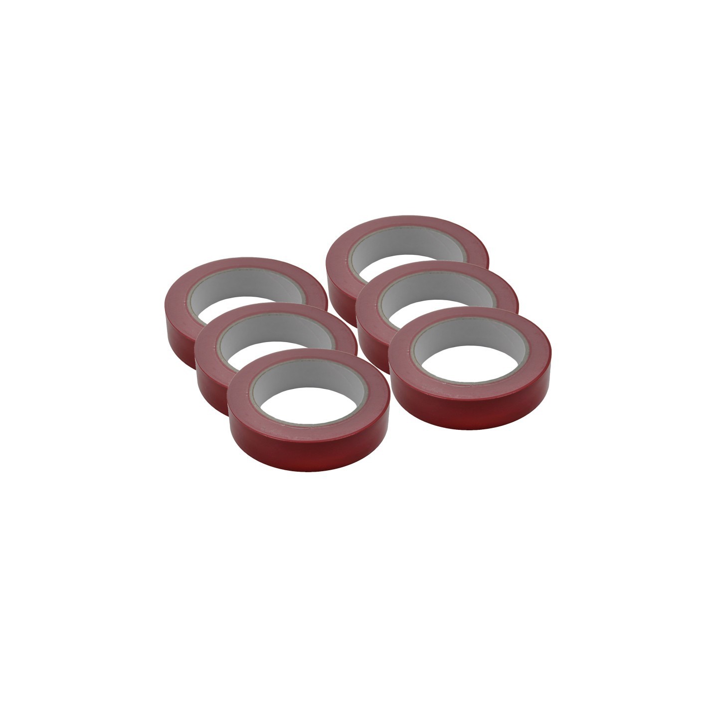 Martin Sports Floor Marking Tape, Red, 6 Rolls