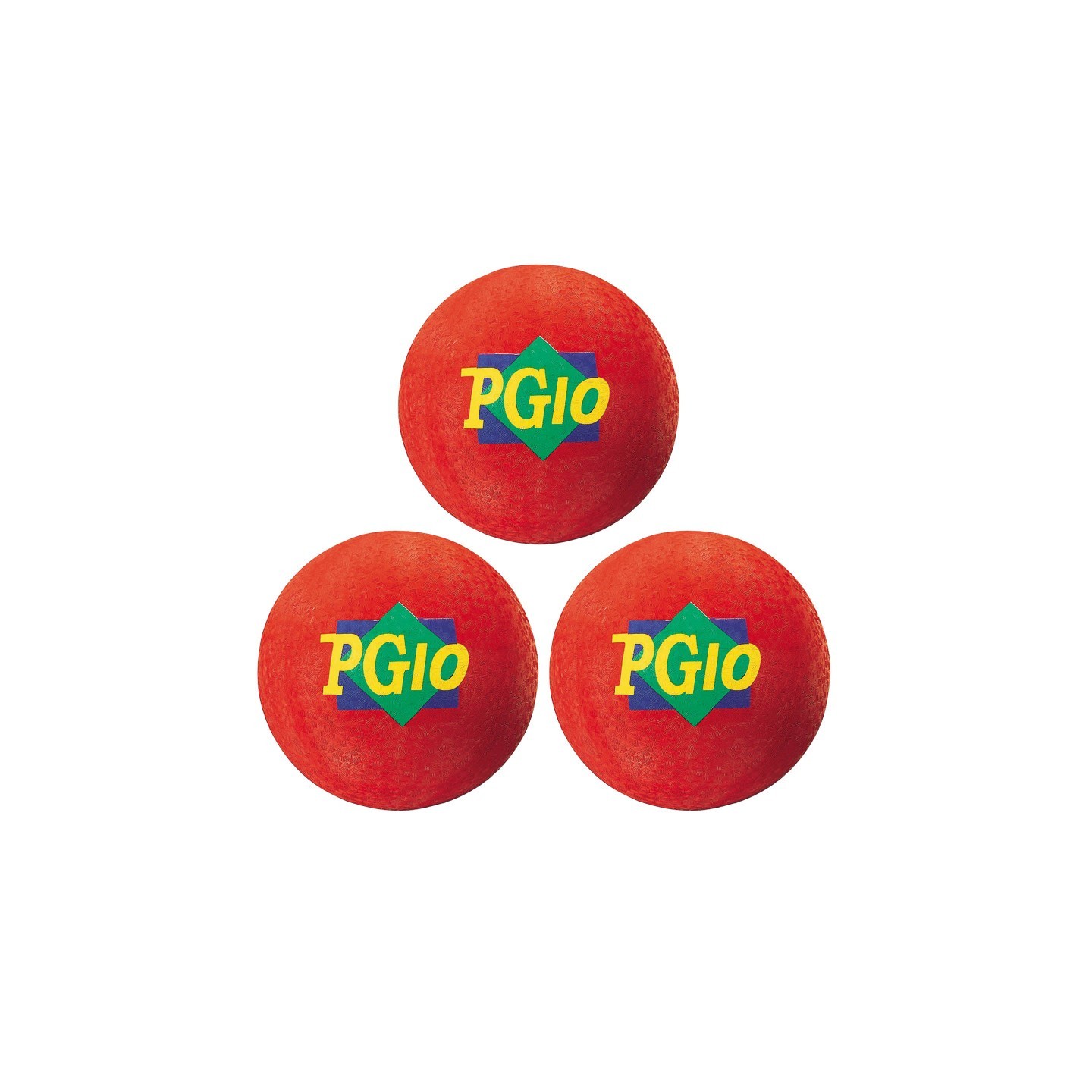 Martin Sports Playground Ball, 10-Inch, Red, Pack of 3