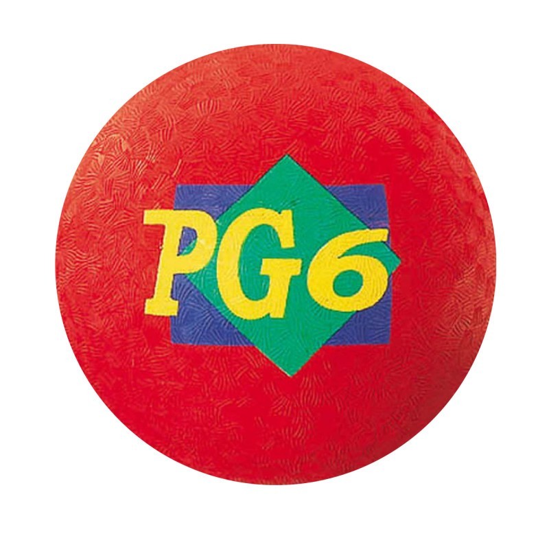 Martin Sports Playground Ball, 6" Diameter, Red