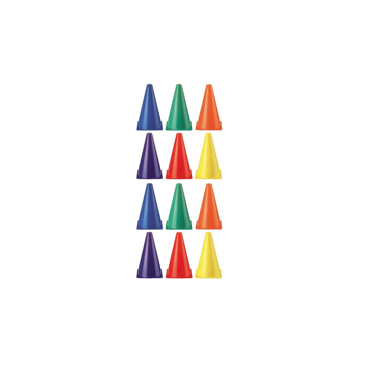 Martin Sports Rainbow Cones, 6 Per Set, 2 Sets