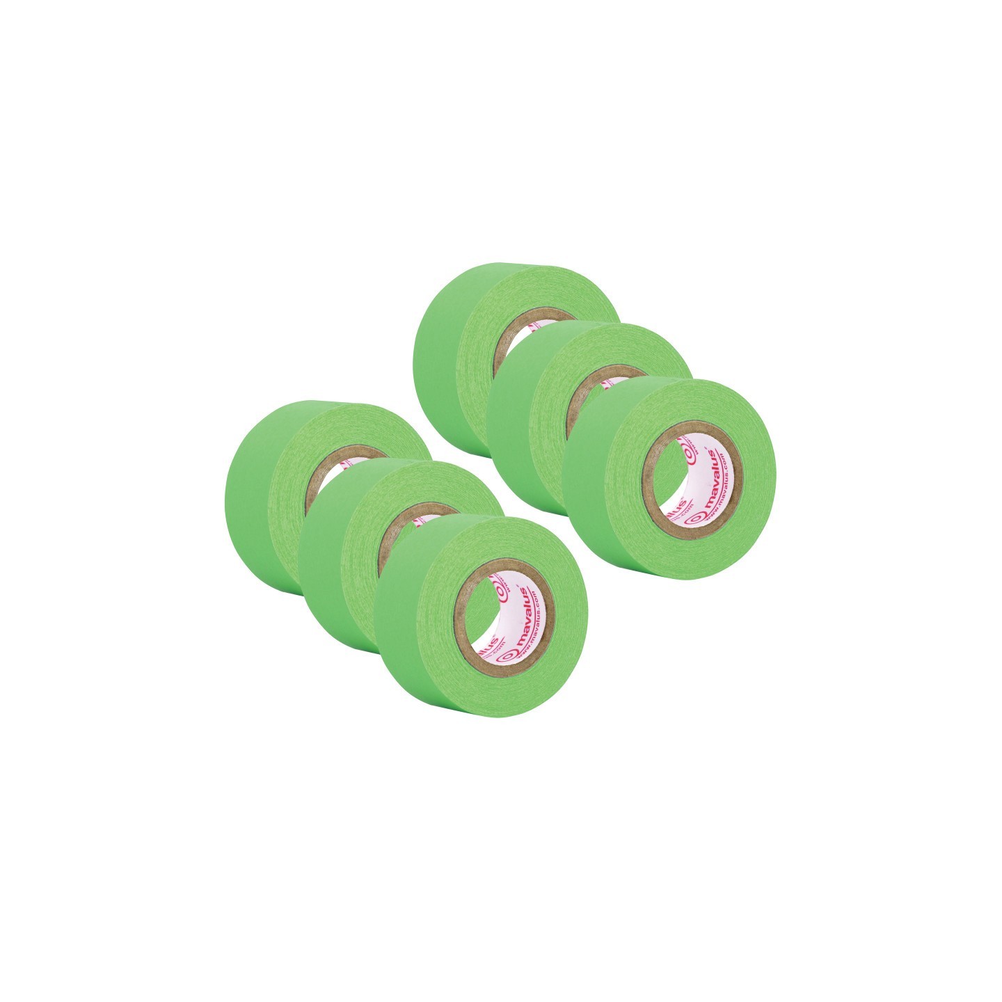 Mavalus® Tape, 1" x 324", Green, 6 Rolls